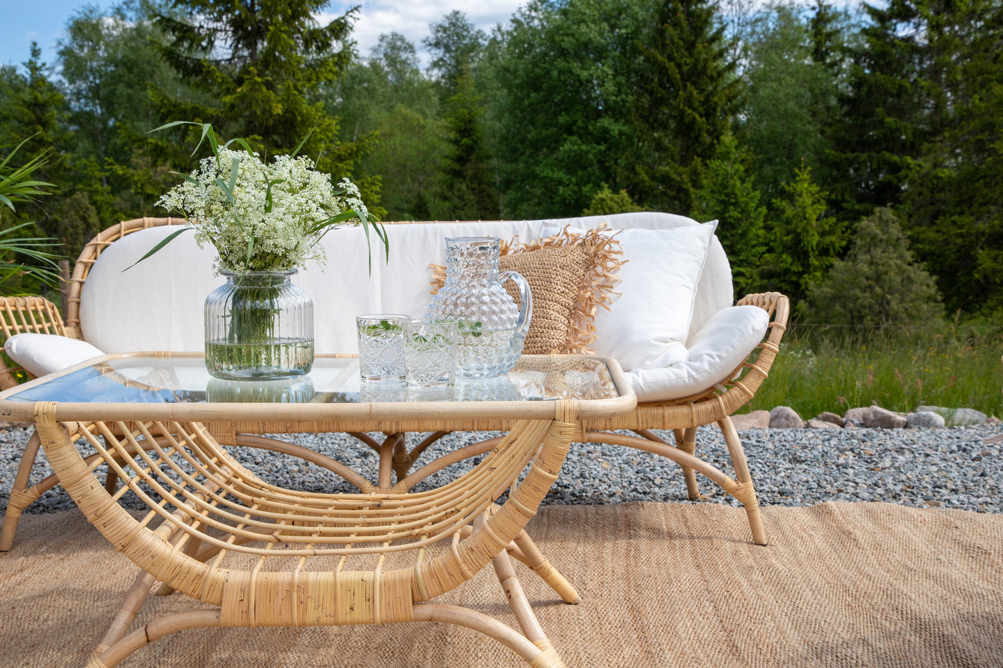 Table de jardin Moana en bambou