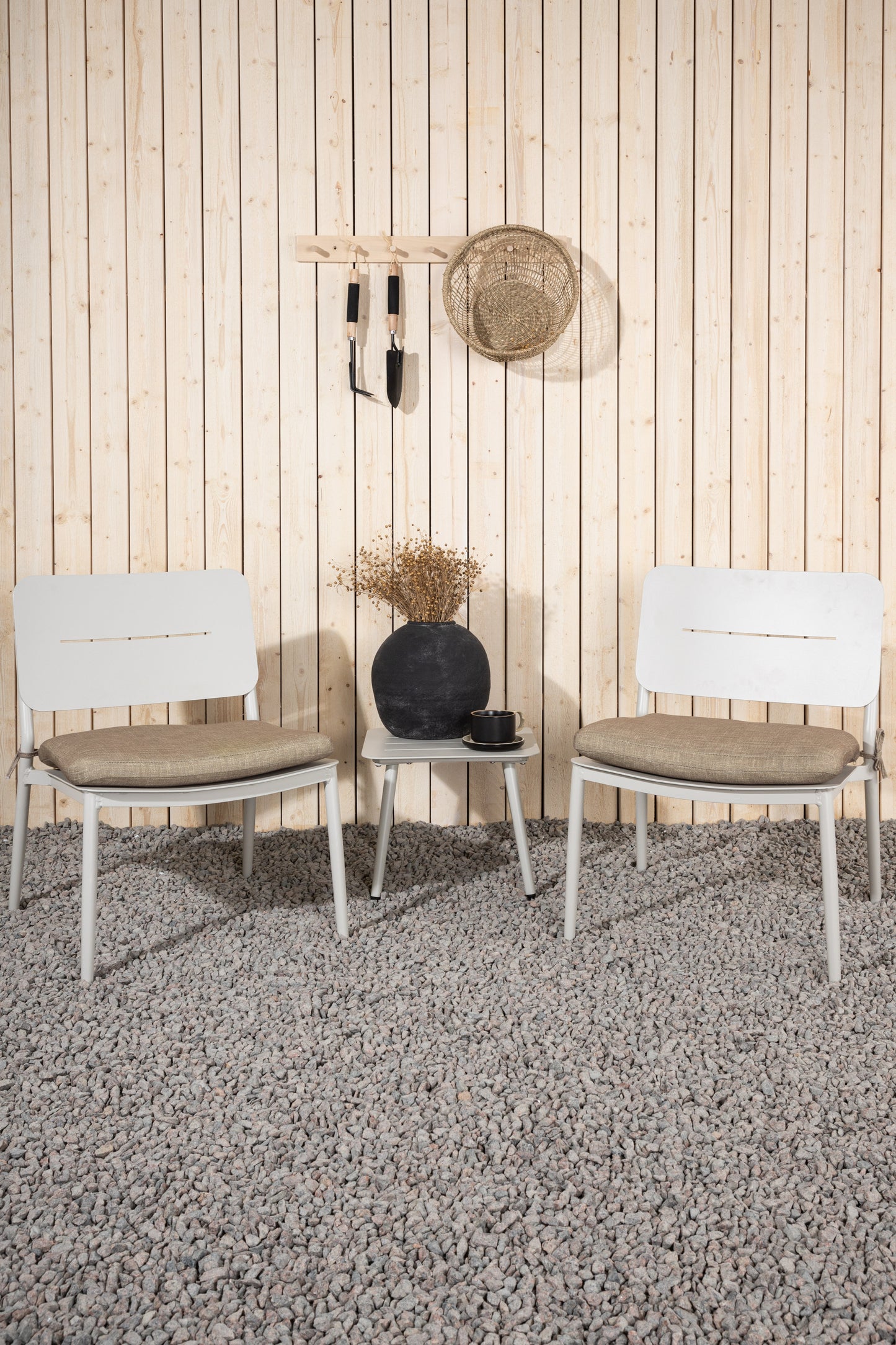 Lina garden chair beige per 2 pieces