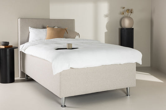 Mesa single bed beige 120x200 