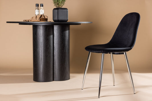 Polar dining room chair black per 2 pieces 