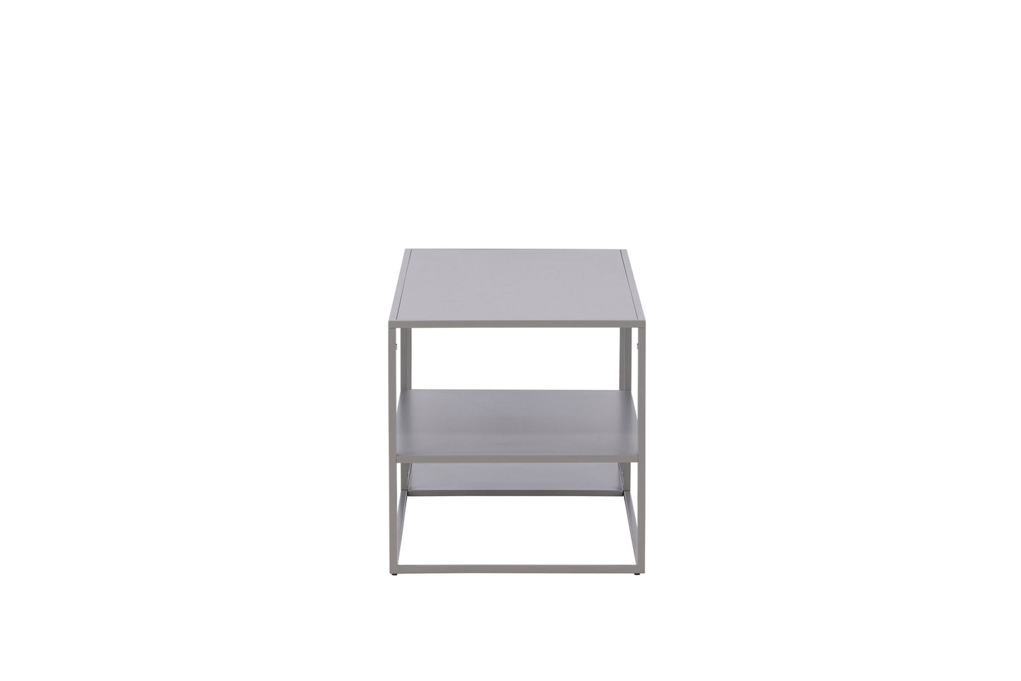 Table basse en acier rectangle gris