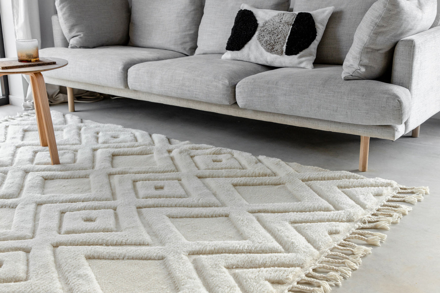 Tapis Dahlia 400x300 blanc