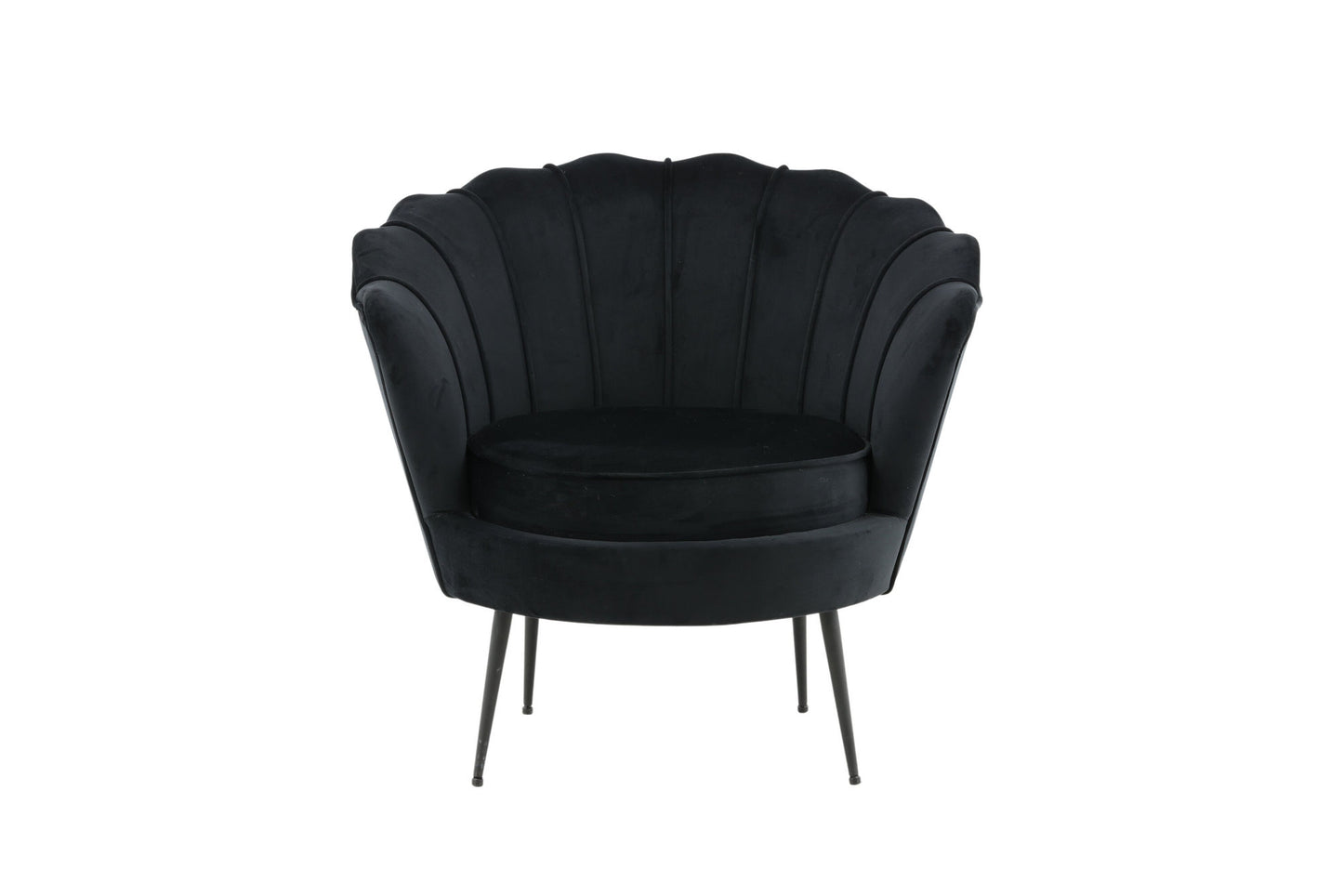 Calais fauteuil zwart velvet - La Vivre