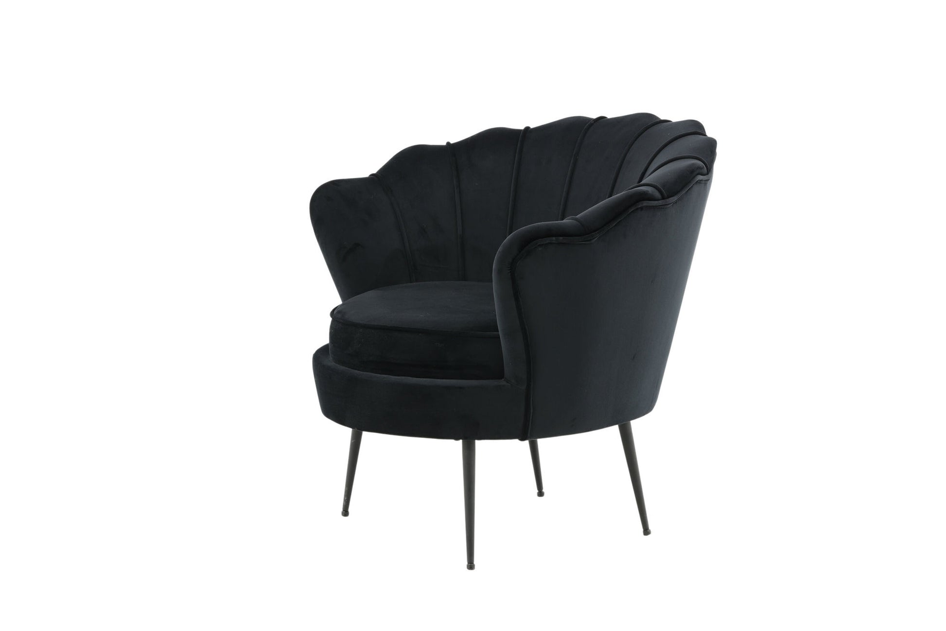 Calais fauteuil zwart velvet - La Vivre