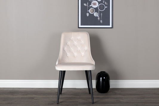 Velvet Deluxe dining room chair beige per 2 pieces 