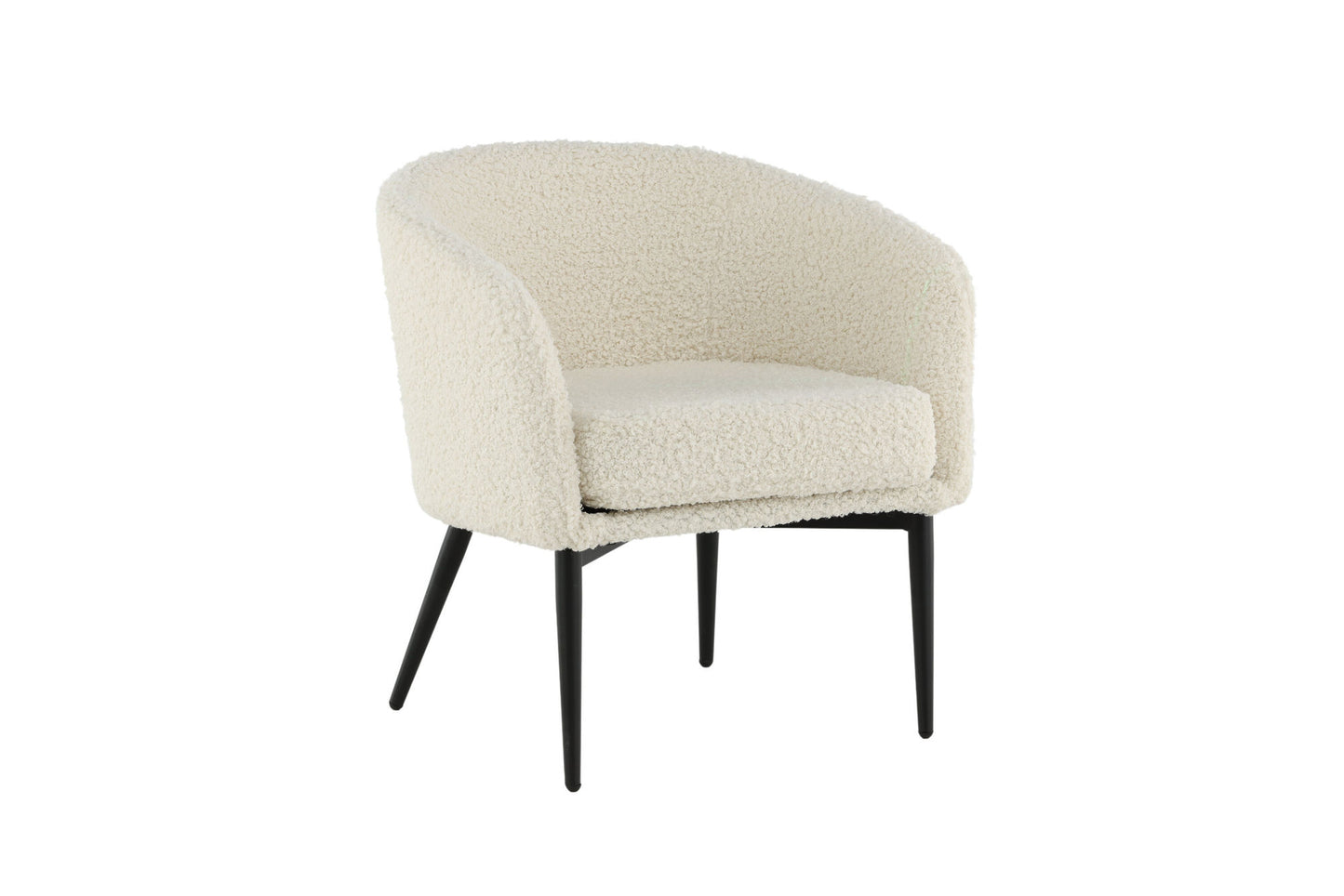 Fluffy fauteuil wit teddy