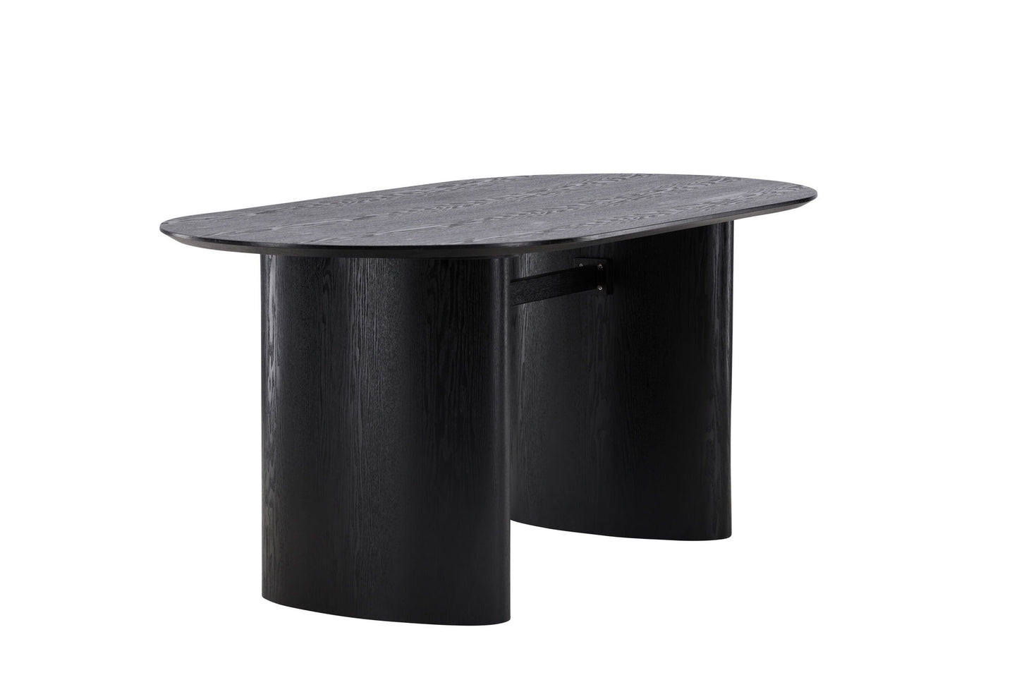 Table de salle à manger Isolde ovale noire