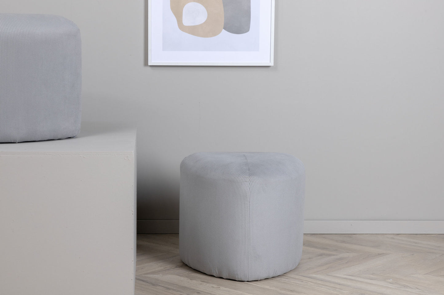 Peg pouffe gray 