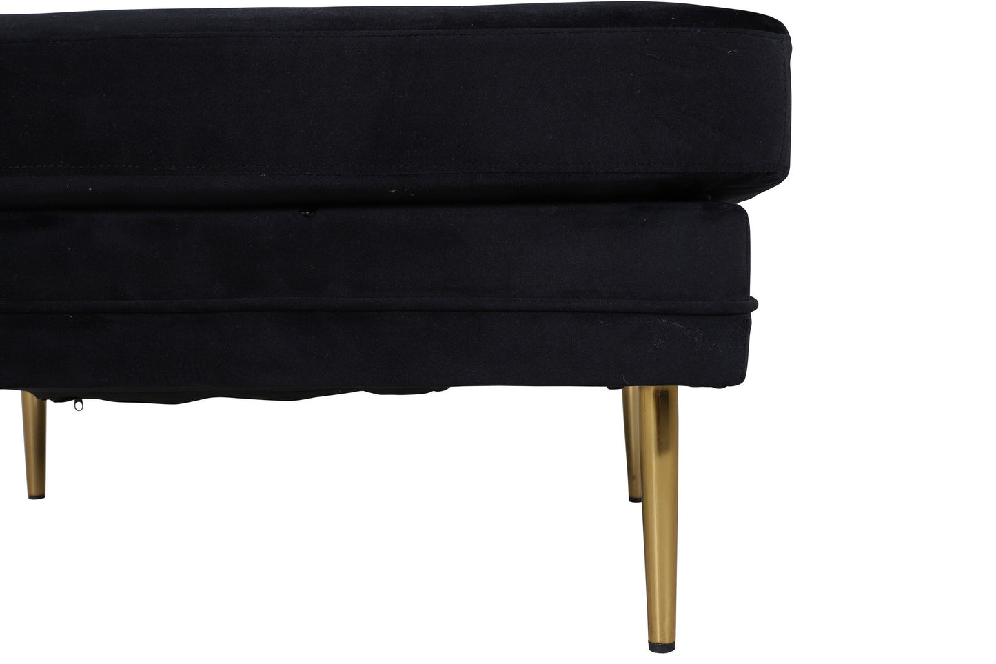 Tree pouf black velvet