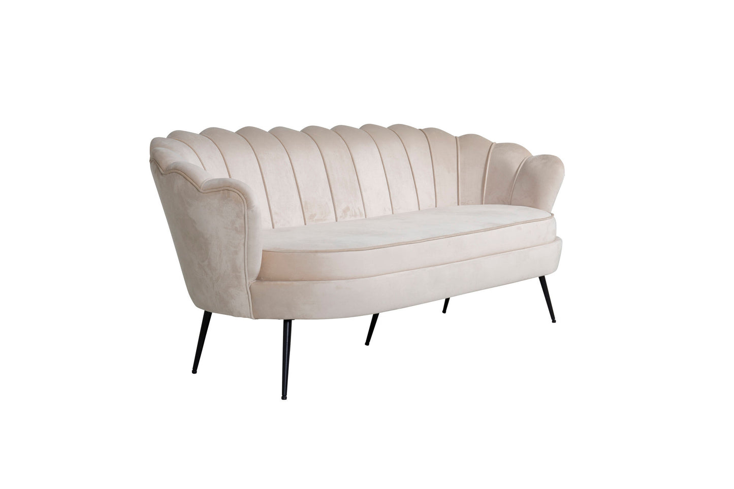 Calais sofa beige velvet