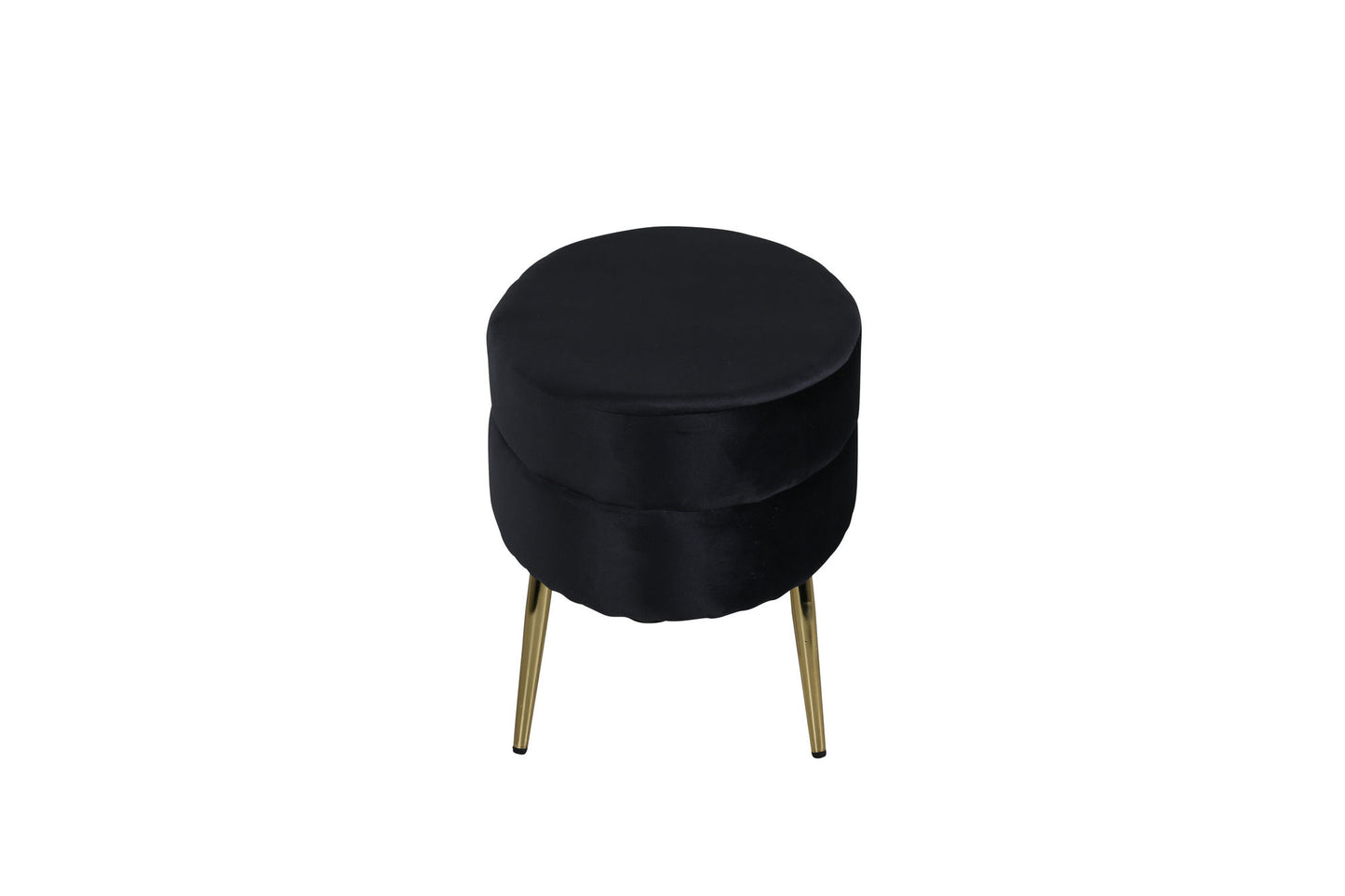 Pouf Otto velours noir