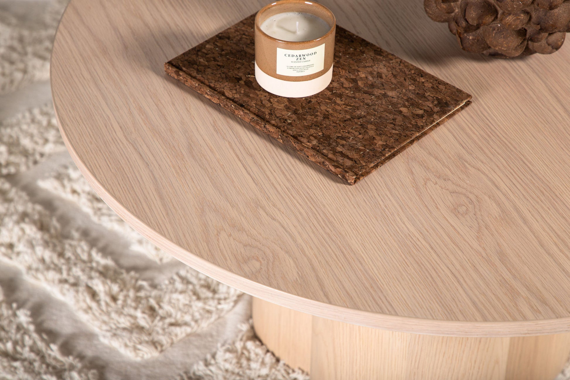 Olivia salontafel rond natuurlijke hout - La Vivre