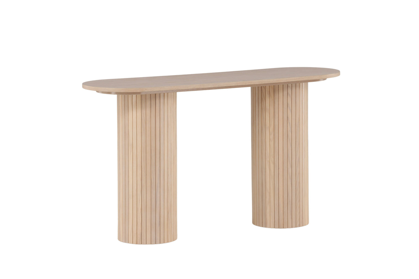 Table d'appoint Bianca ovale naturel