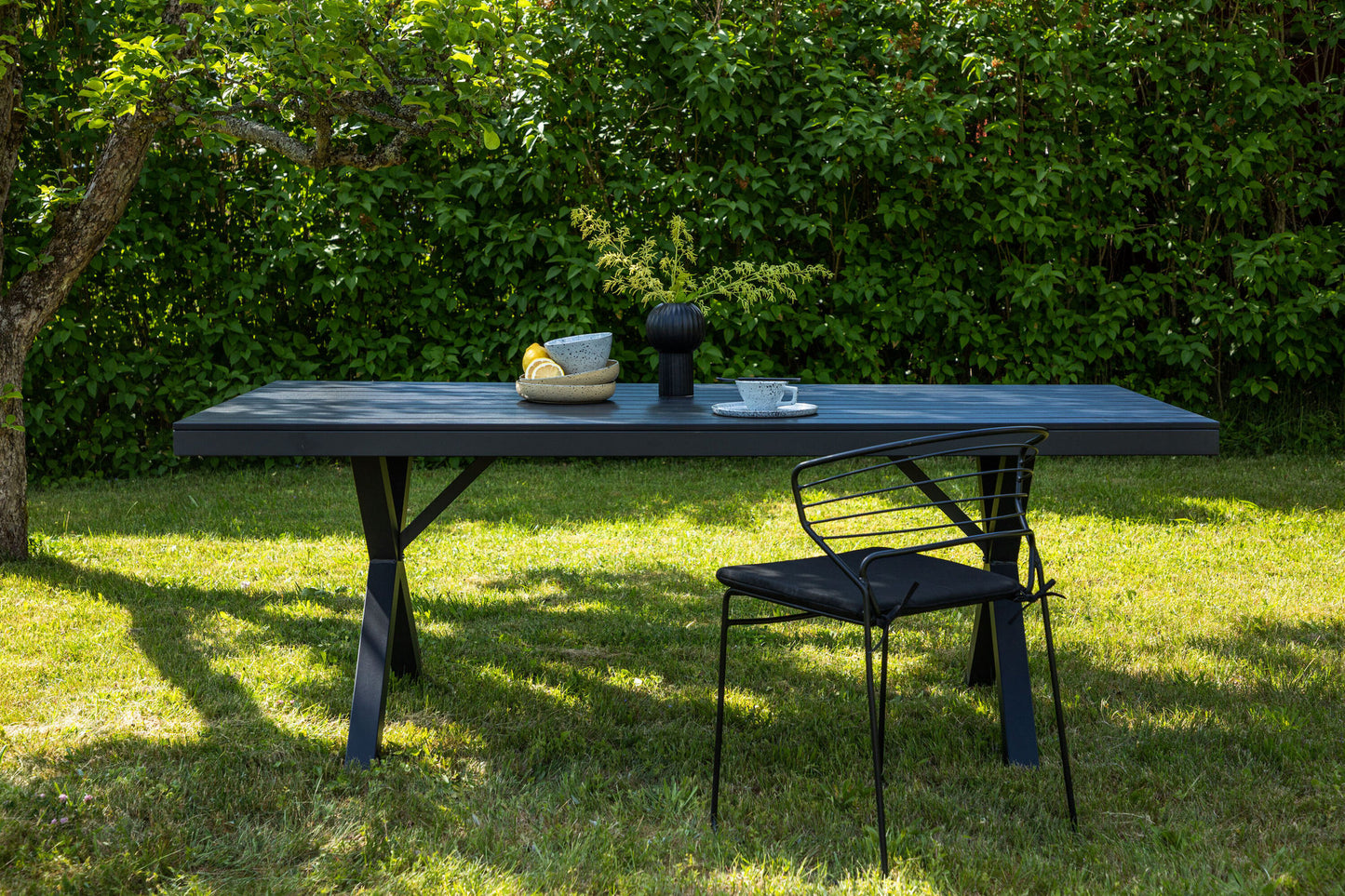 Table de jardin Garcia noire