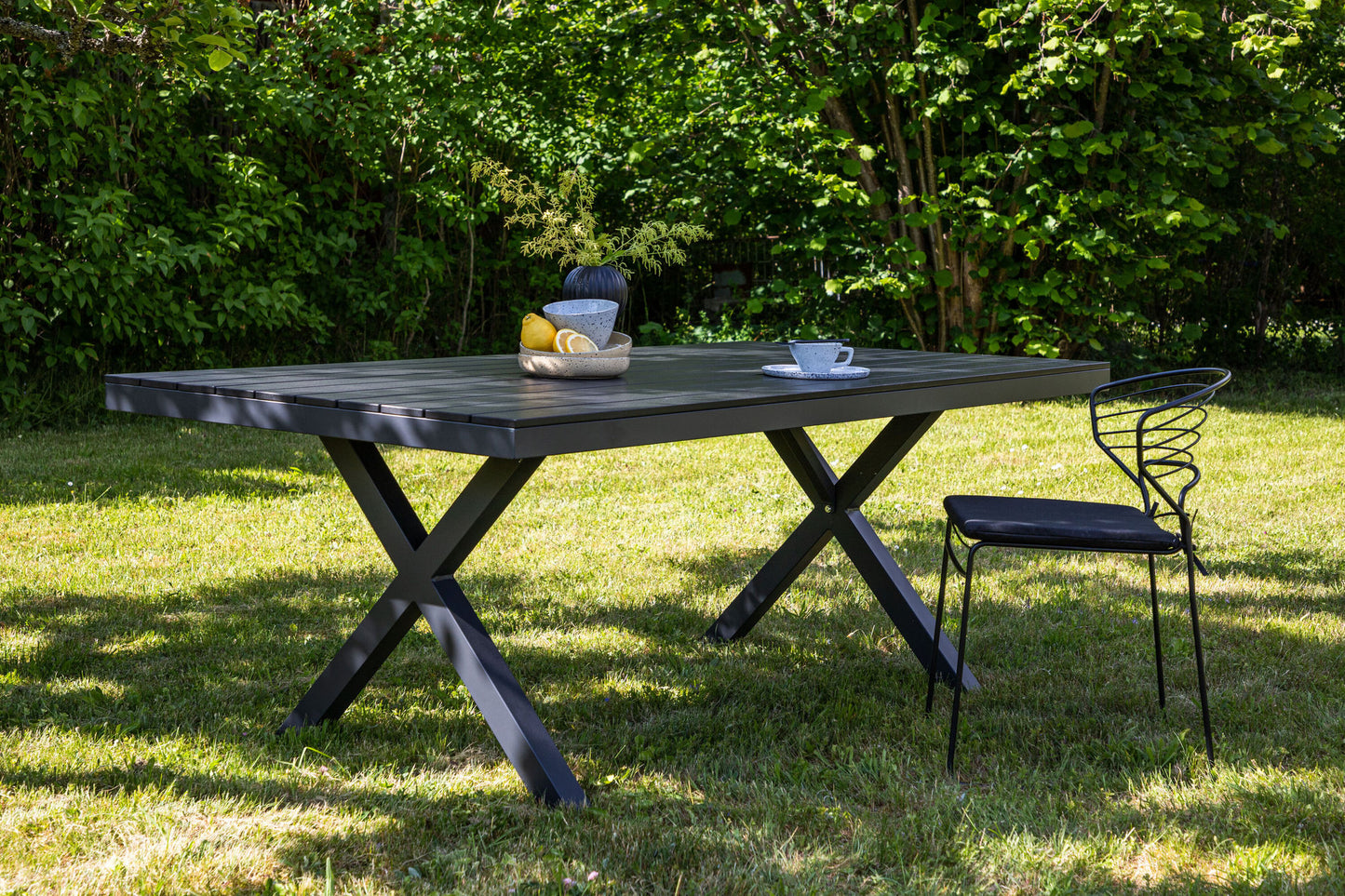 Table de jardin Garcia noire