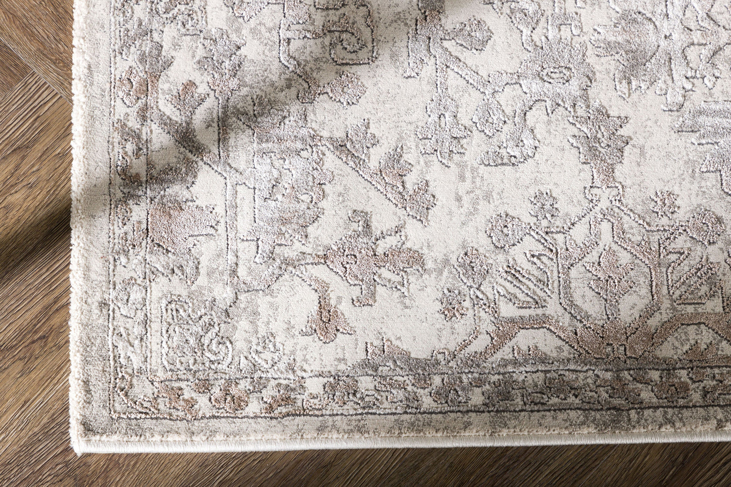 Cleo rug 230x160 silver