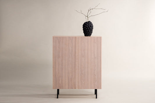 Björkön storage cabinet natural wood 80cm