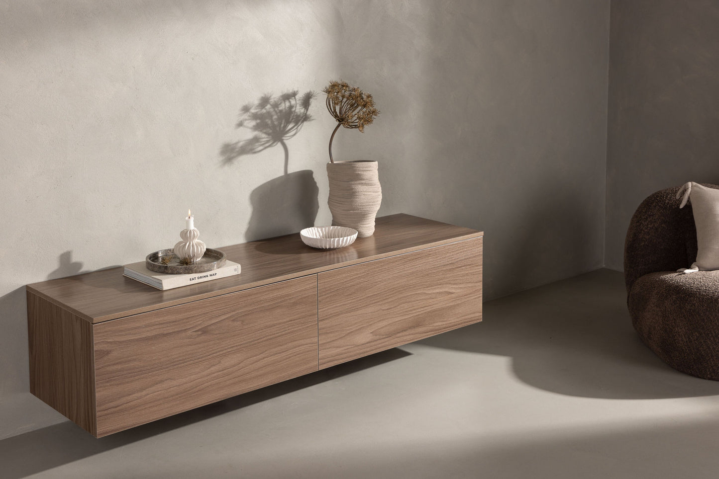 Frihamn TV cabinet walnut 