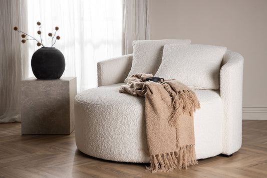 Kelso sofa white teddy