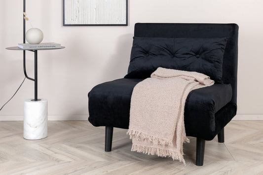 Canapé lit Vicky noir 70cm