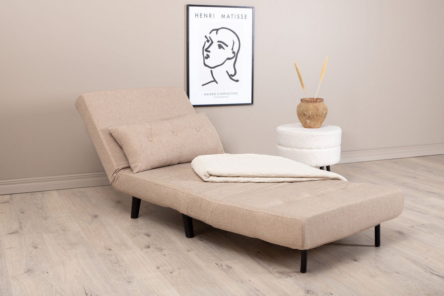 Vicky sofa bed beige 70cm