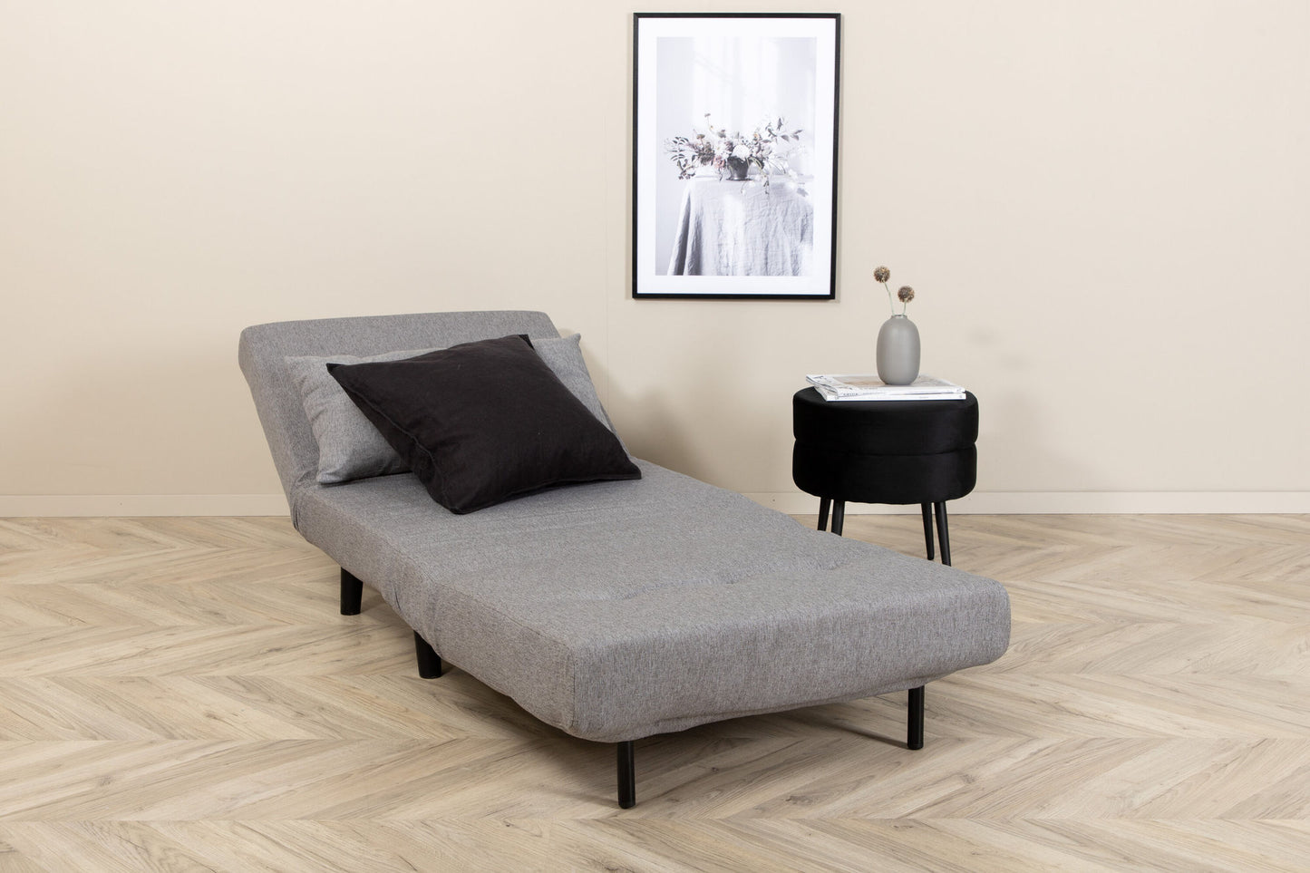 Vicky sofa bed gray 70cm