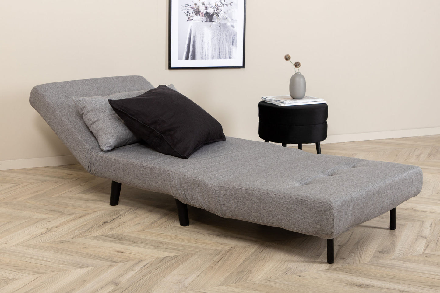 Vicky sofa bed gray 70cm