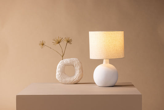 Lampe de table Torcello blanche