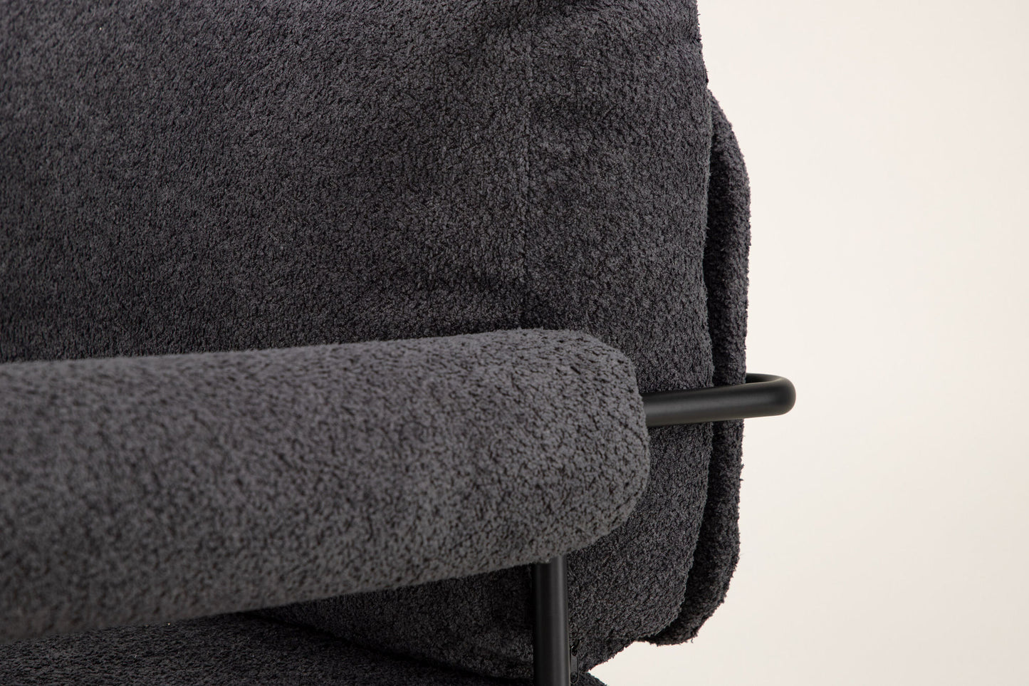 Tillberga fauteuil donker grijs teddy