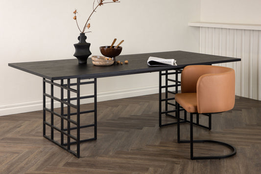 Ystad dining room table rectangle black