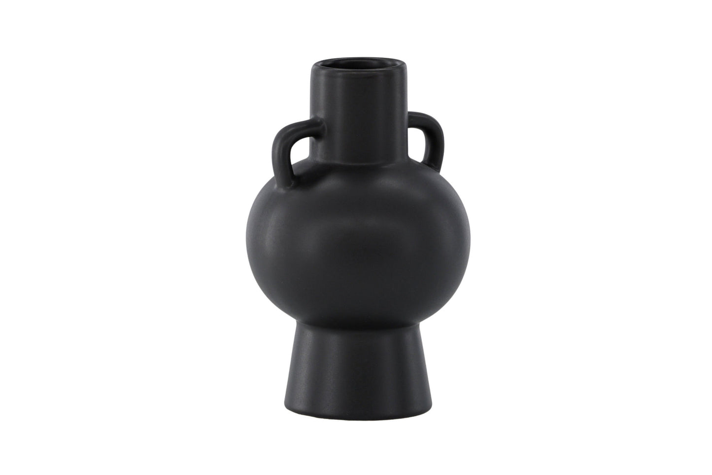 Cent vase black convex