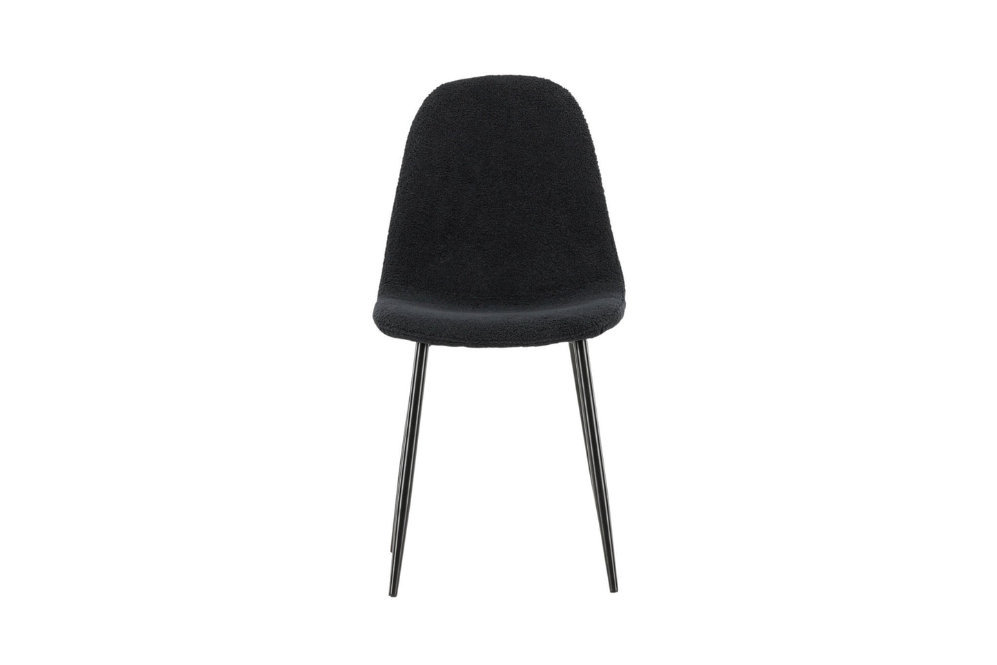 Polar dining room chair black teddy per 2 pieces