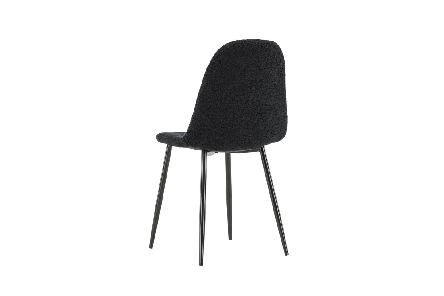 Polar dining room chair black teddy per 2 pieces