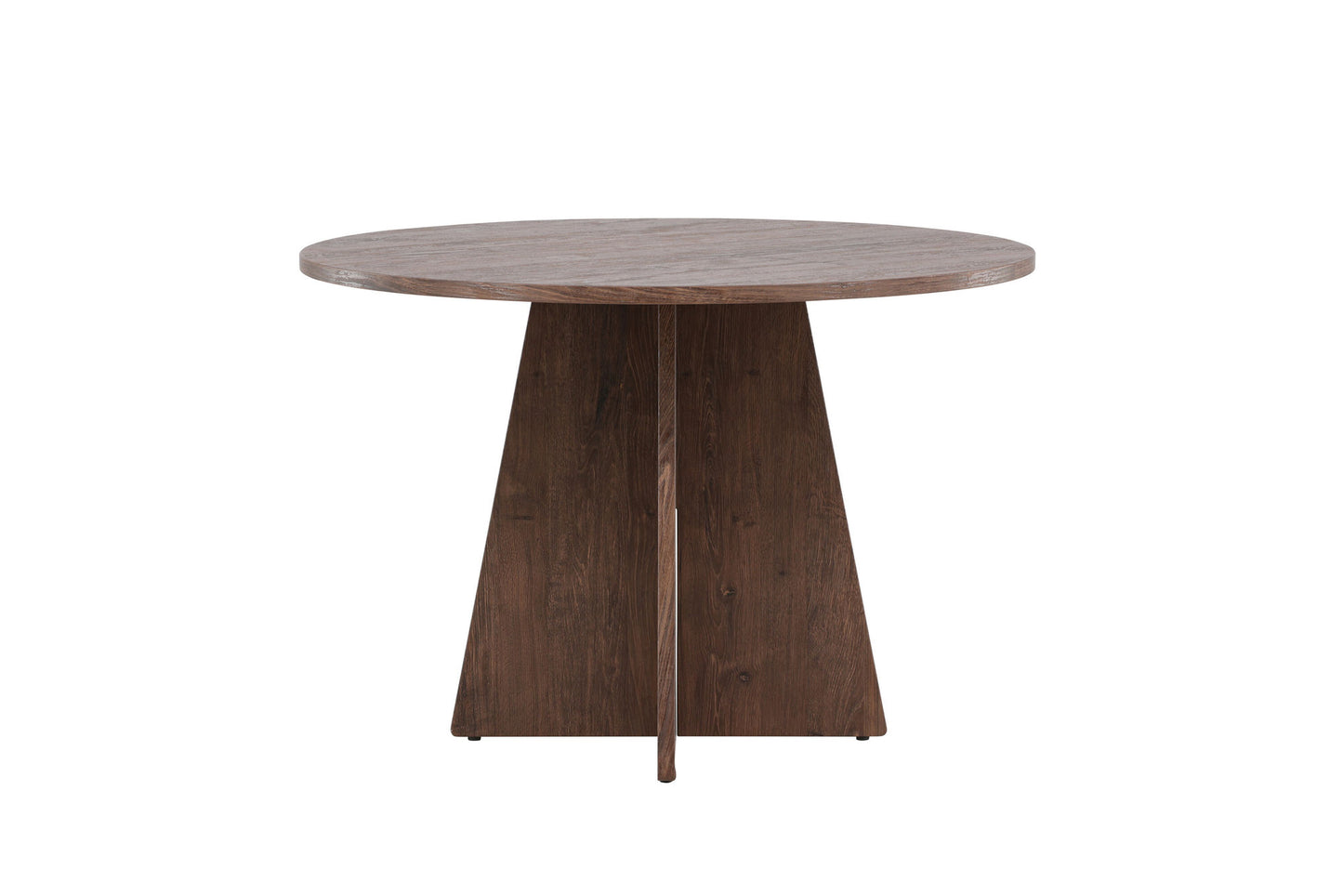 Bootcut dining room table mocha round