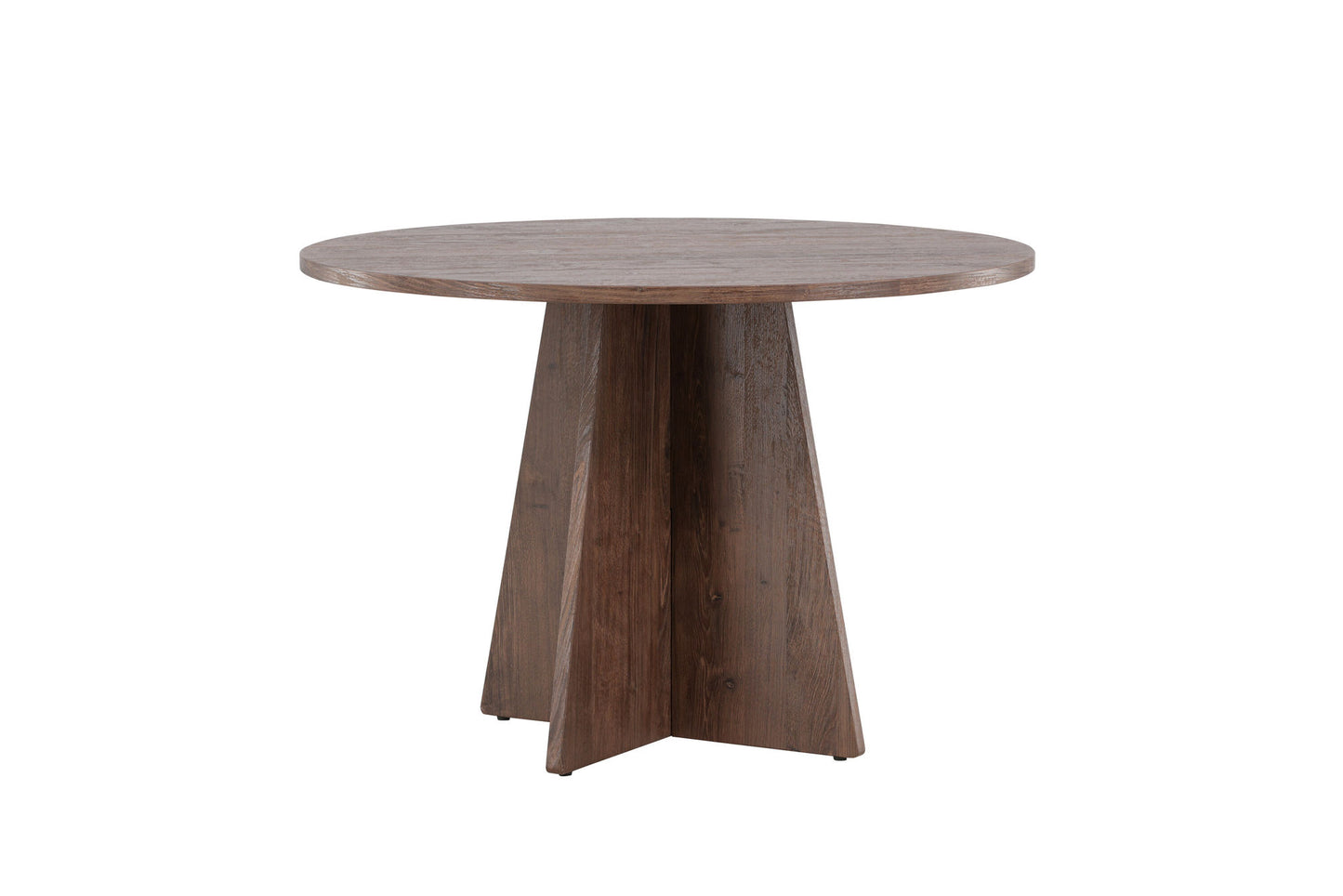 Bootcut dining room table mocha round