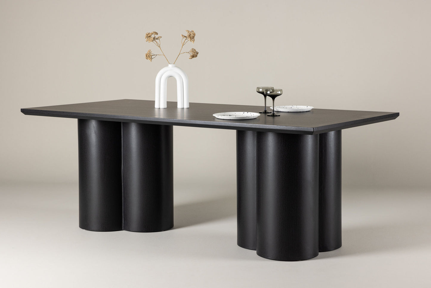 Olivia dining room table rectangle black