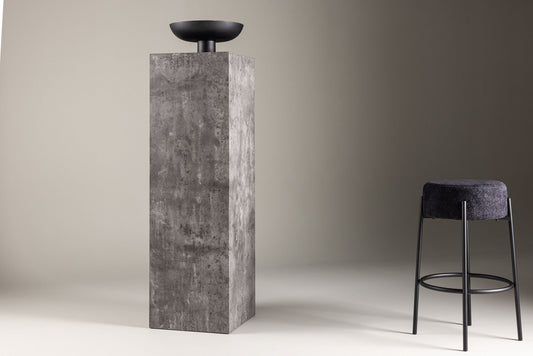 Ramsvik table d'appoint bloc 130cm pierre