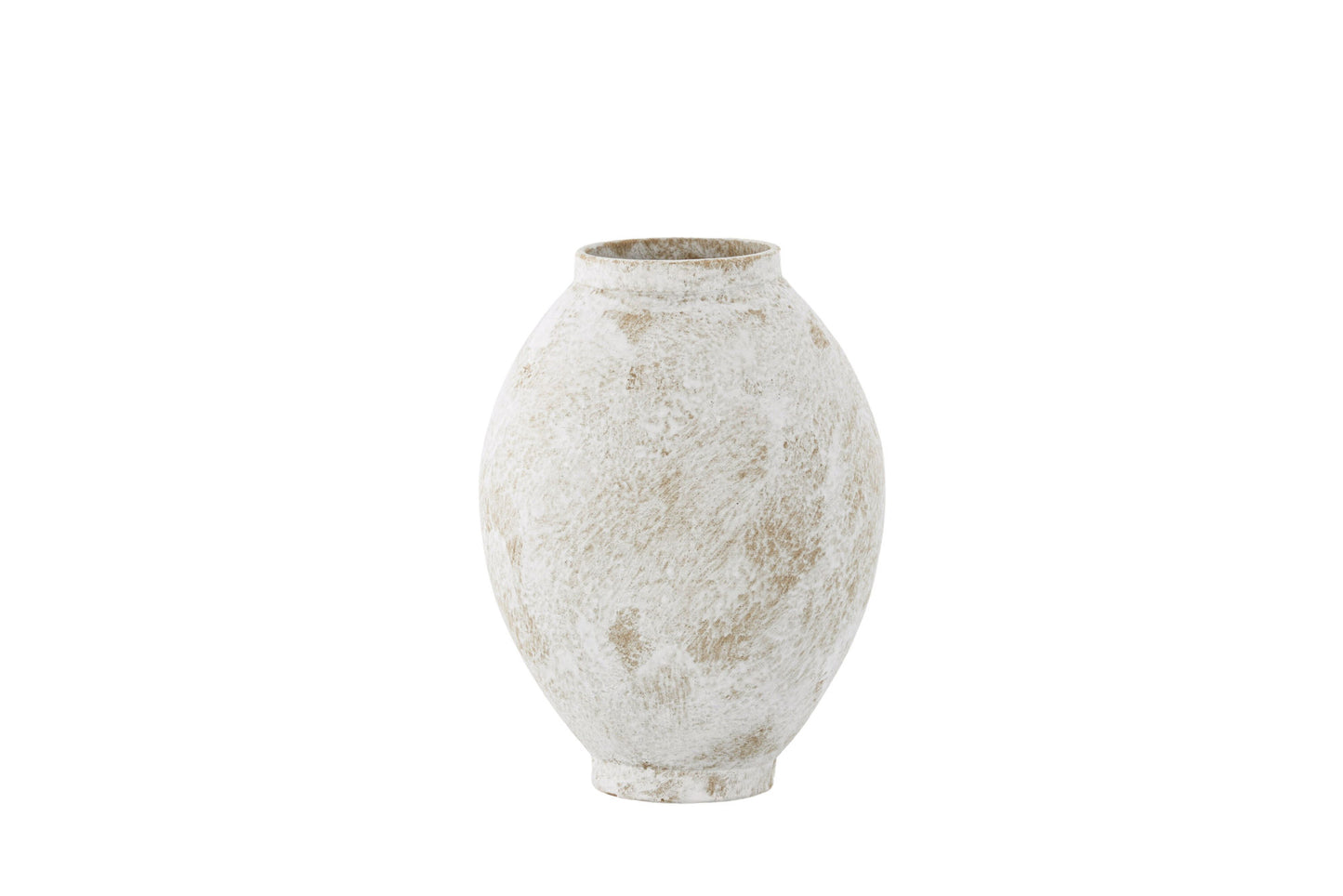 Vase globe blanc cassé S