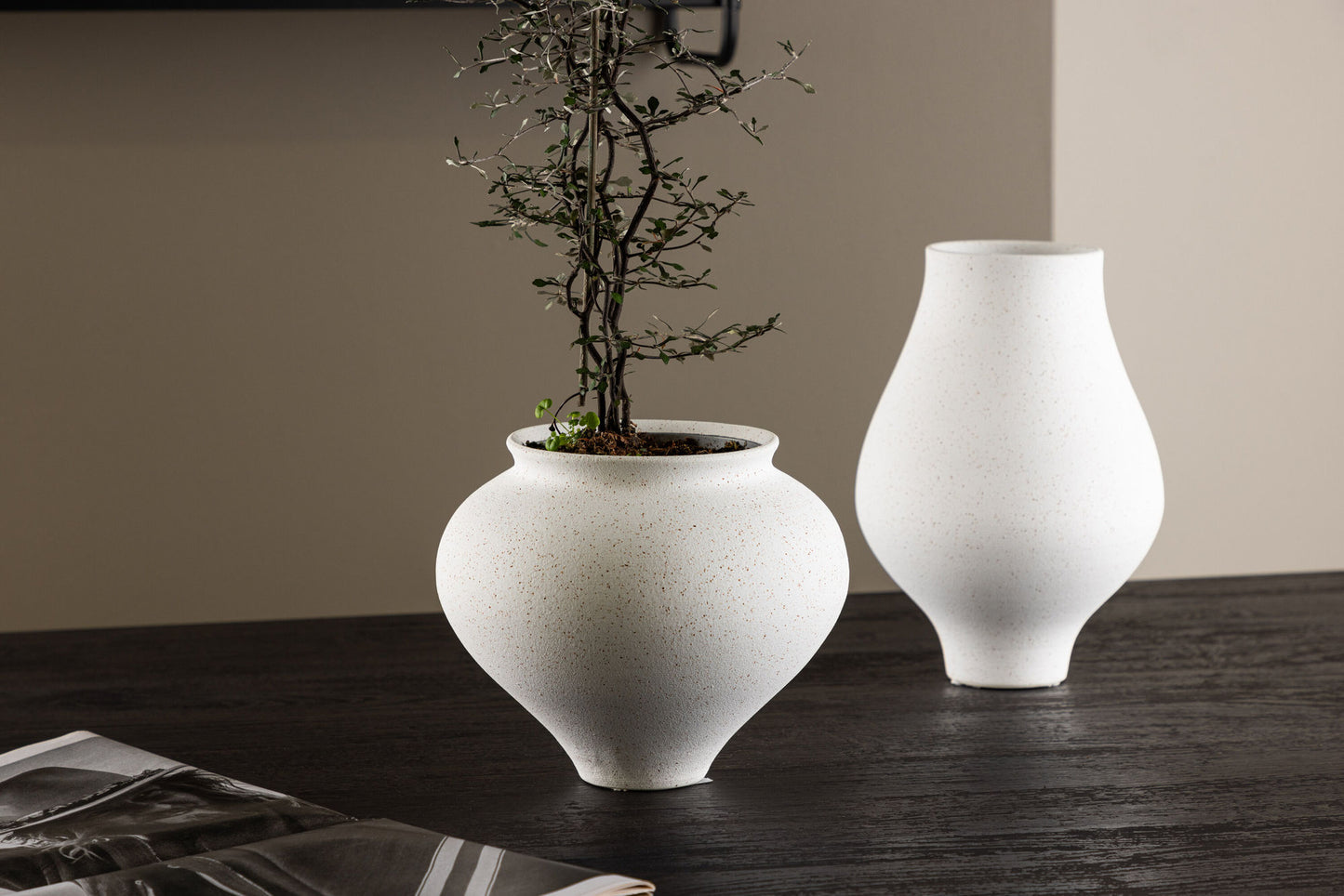 Vase Rellis blanc S